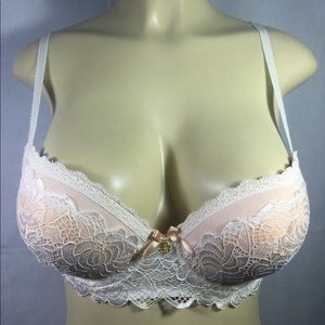Daisy Fuentes Push Up Bra 36 C  Peach Color